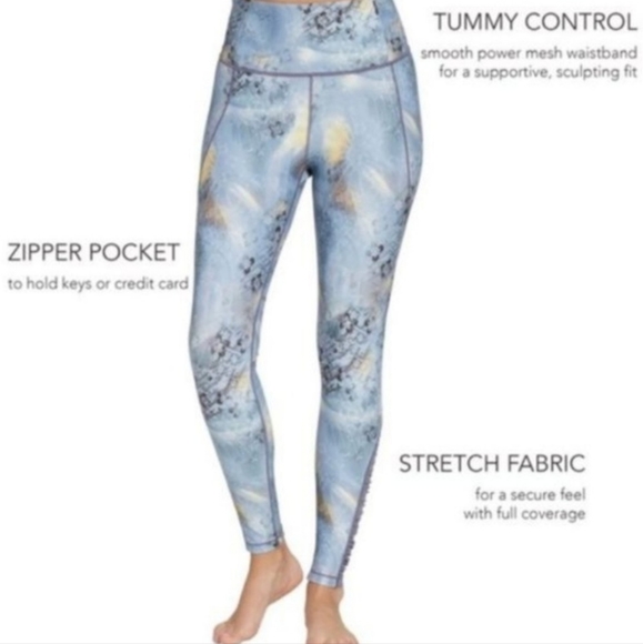 CALIA Carrie Underwood Urban Mosaic High Waist Ruched Leggings sz Small - Picture 2 of 10